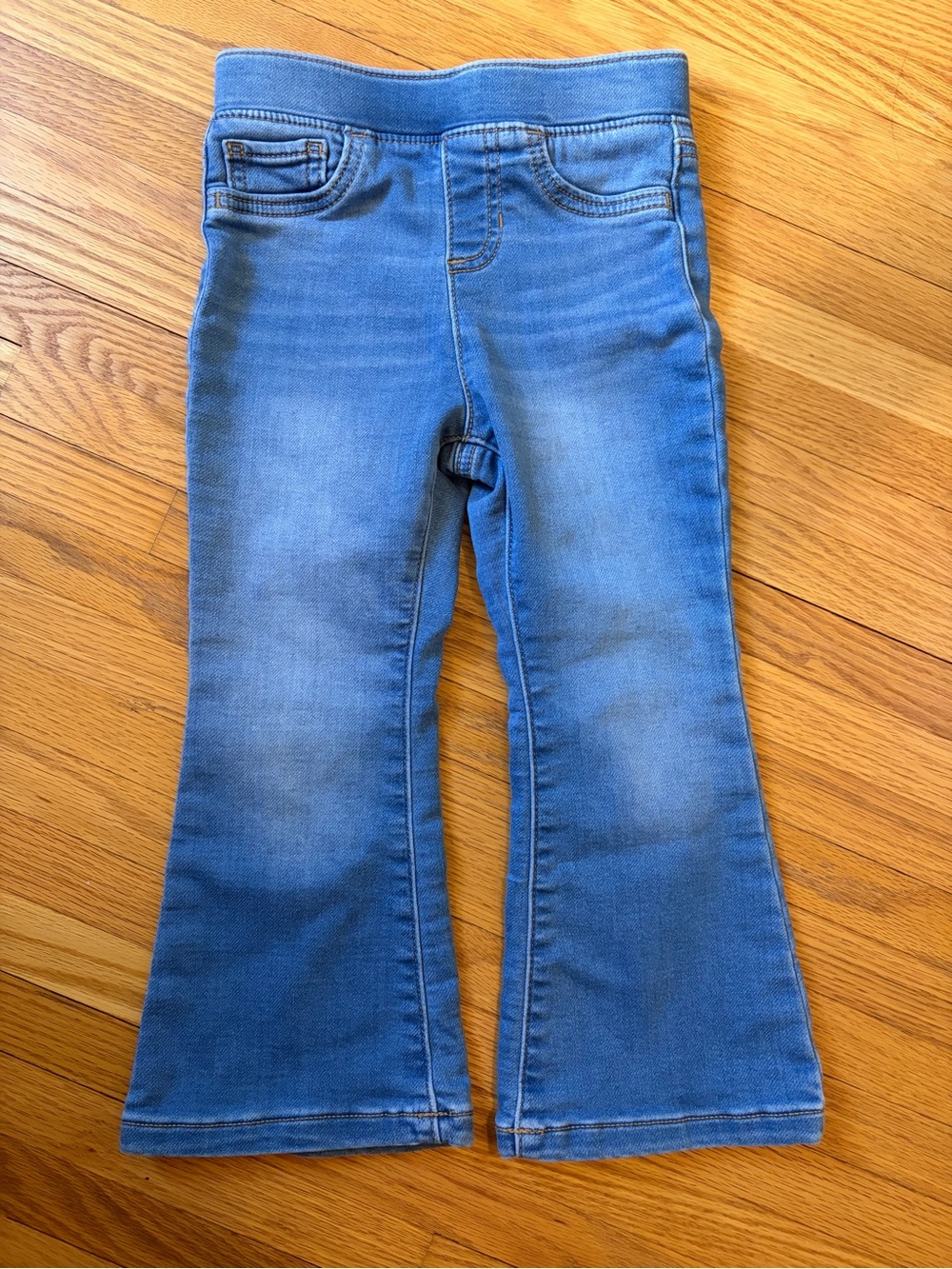 Jumping Beans Light Wash Pull On Flared Kids Jeans